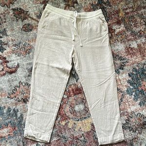 Susina cropped linen pants size small